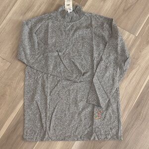 Cabin Creek Women Heather Gray Mockneck Top
